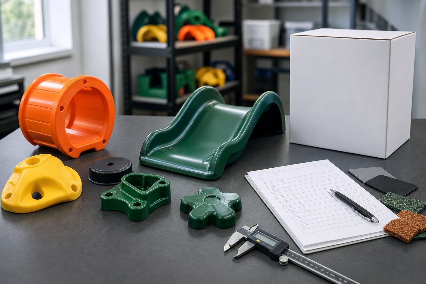 Incoming parts checked against the specification on the quality bench