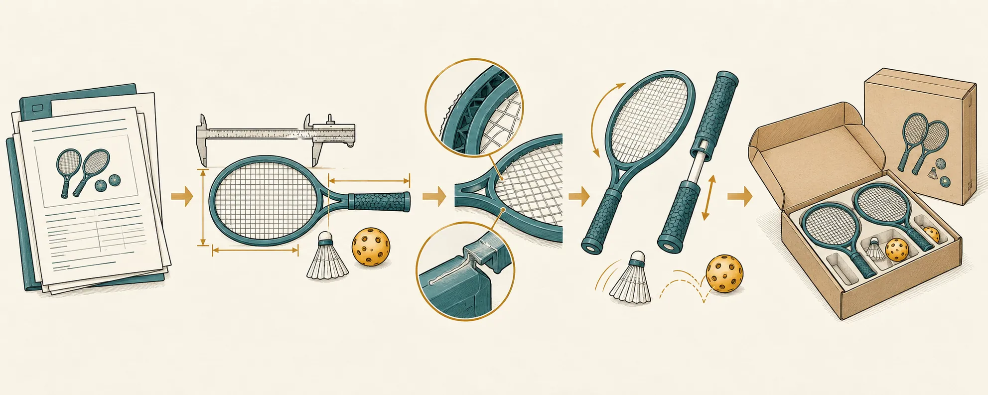 Explanatory diagram for Misco Sports Light-Up Racket Sets, model MT2287 (2026): Failure-Mechanism Sample