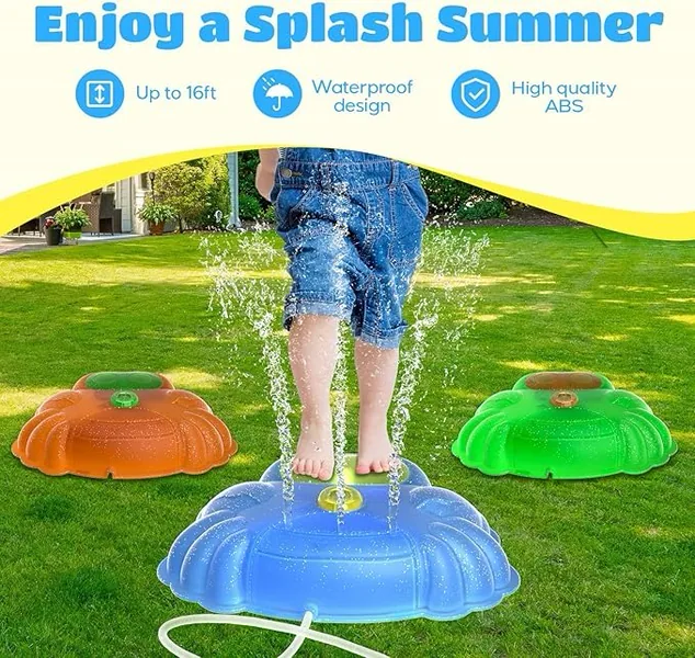 YR337277 Light up Stepping Stones for Kids Splash Water Stepping Ston