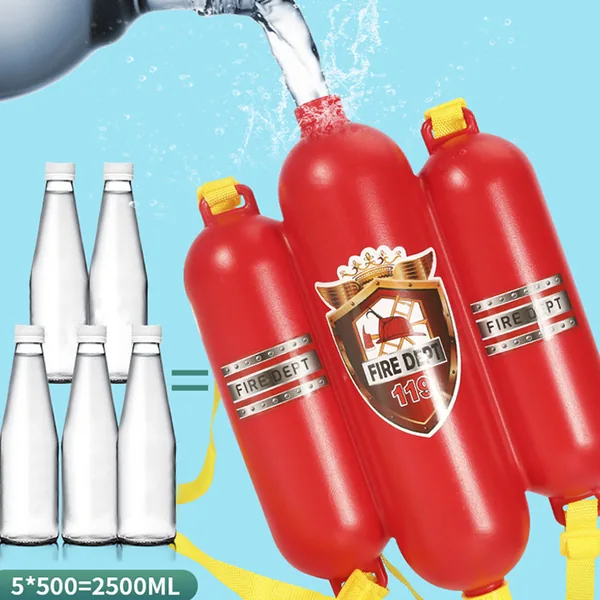 YR202256 Outdoor Summer Sport Toys Fireman Backpack Water Shooter and