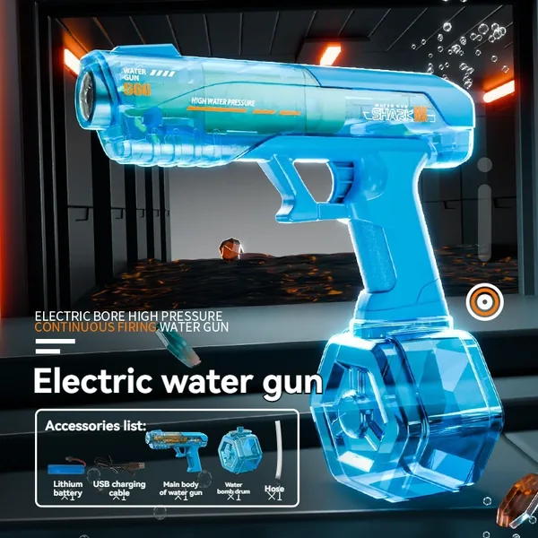 YR322847 Spitfire Electric Water Gun with LED Light-up Toys Powerful