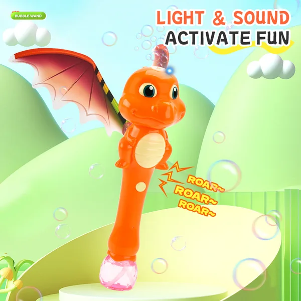 YR291829 Outdoor Bubble Gun Machine Toys Electric Dinosaur Bubble Wan