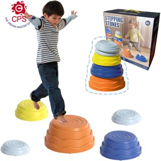 Stepping Stones for Kids 5 Pieces Durable Plastic Non-Slip Balancing Stones Indoor and Outdoor Balance Training Toys