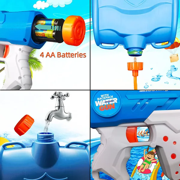 YR118911-2 Songkran Fast Closing Battery Operated Electric Super Water
