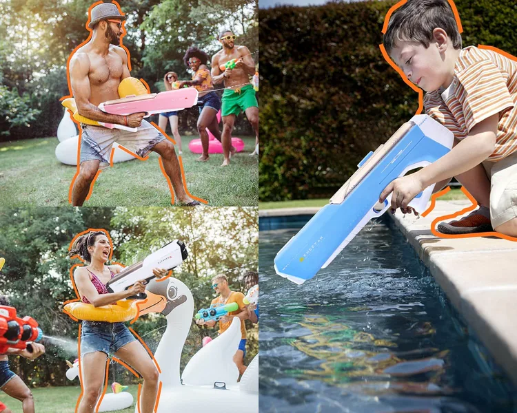 YR288326 Songkran Electric Water Gun for Kids Automatic Water Squirt