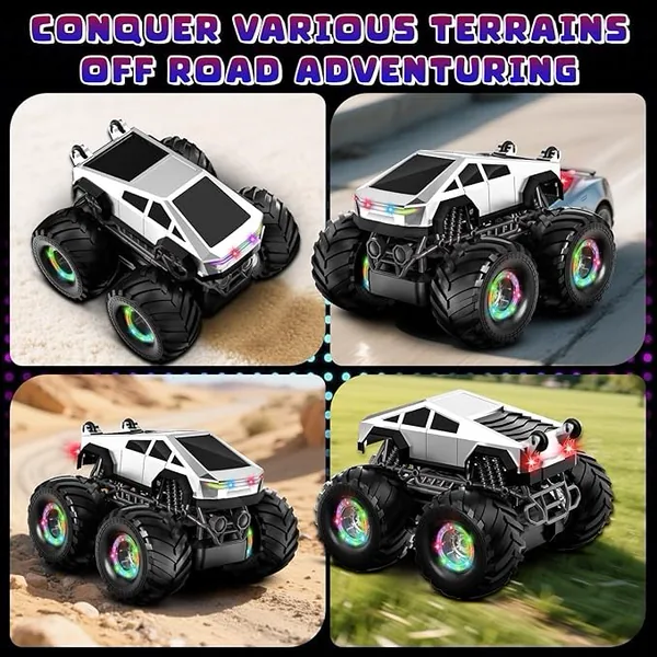 YR338438 Remote Control Car Toy for Kids 360 Rotating 4WD RC Stunt Ca