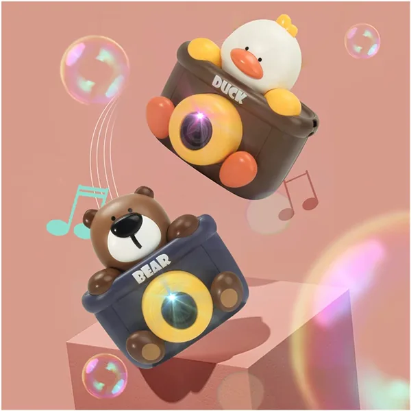 YR246292 Cute Duck and Bear Bubble Machine Children Summer Toys Creat