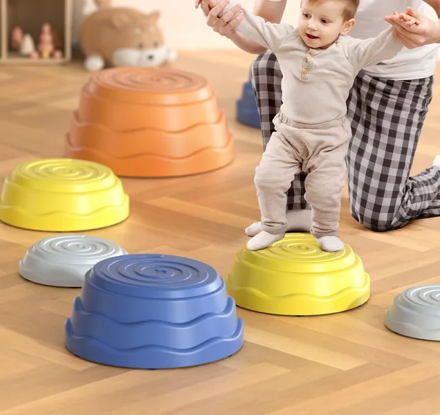 YR296140-Outdoor Toy Stepping Stones for Kids 5 Pieces Durable Plastic Non-Slip B