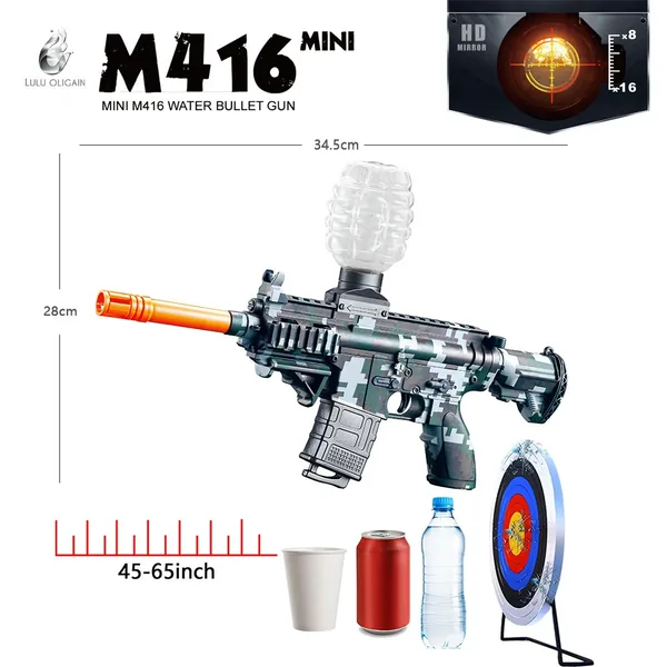 YR246228 M416 Electric Automatic for Toy Gun Soft Bullet Blaster Spla