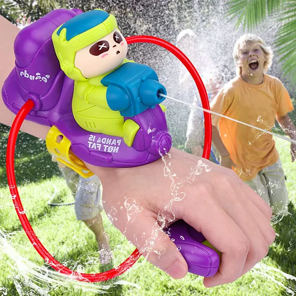 YR243275 Cute Panda Wristband Water Gun for Adults Toy Squirt Gun Out