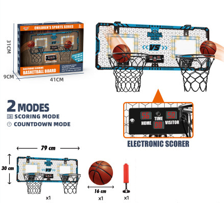 YR305085-Outdoor Toy Foldable Electronic Scoring Basketball Frame Basketball Boar
