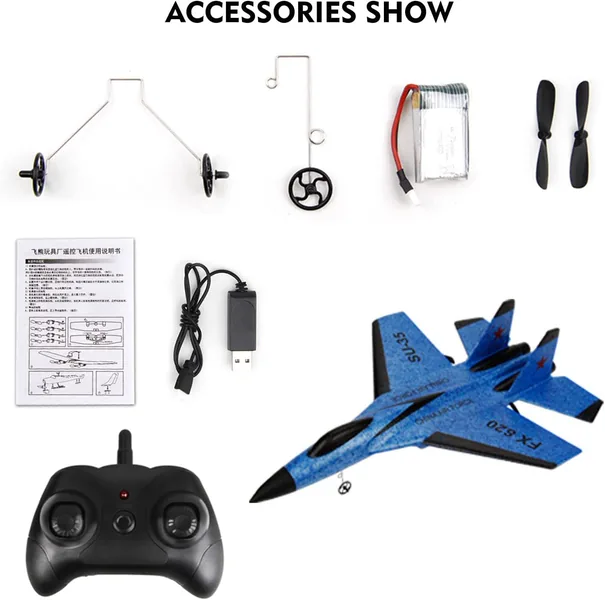 YR265975 RC Airplane 2.4GHz Remote Control Airplane RC Glider Toy EPP