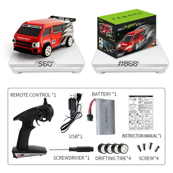 YR272444 Remote Control Trucks 2.4Ghz RC Drifting Business Car 4WD Le