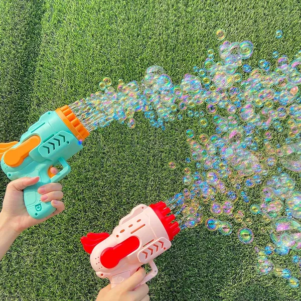 YR257866 29 Hole Hand Bubble Blaster Favors Toy Electric Bubble Machi