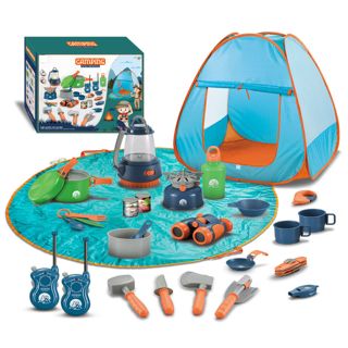 Support Outdoor Adventure Light Walkie-talkie Picnic Tableware Camping Tent Play House Camping Toys