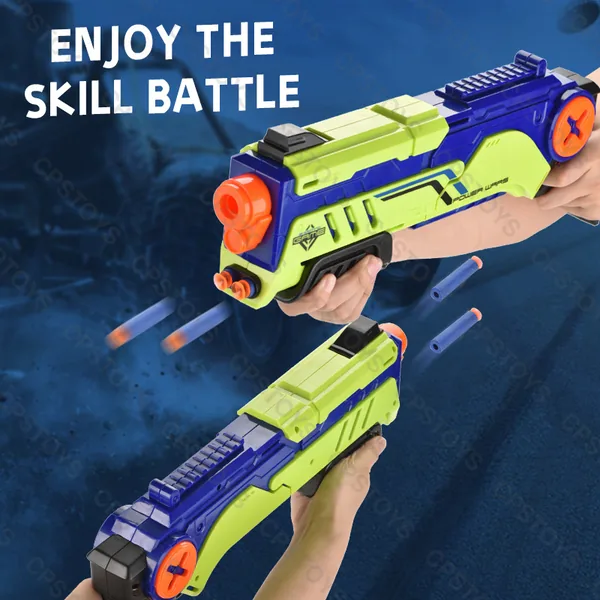YR292894 2 in 1 Blaster With Soft Bullet Gun Kids Toy Gun Foam Blaste
