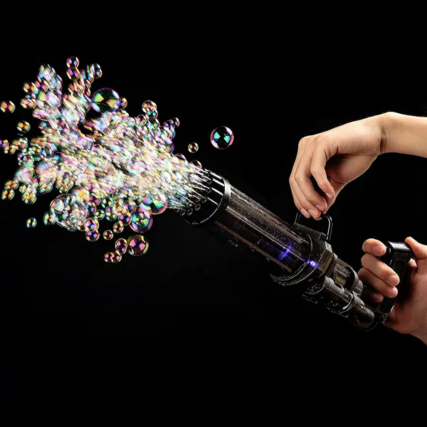 YR224639 Outdoor 21-Holes Bubble Launcher Summer Automatic Bubble Gun