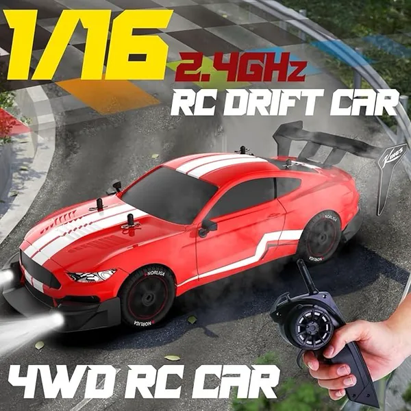 YR335614 Remote Control Car Truck RC Drift Car 1:14 Scale 4WD LED Lig
