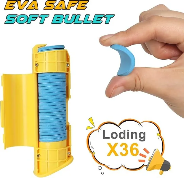 YR338783 Electric Soft Bullet Gun for Ages 14+ Electronic Toy with So