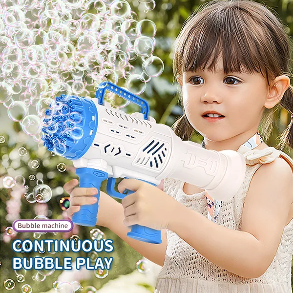 YR306451 Bazooka Electric Plastic Bubble Gun Maker Machine Outdoor Su