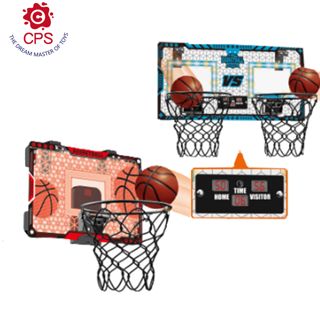 Foldable Electronic Scoring Basketball Frame Basketball Board Kids Indoor Outdoor Toss Game Sport Toy