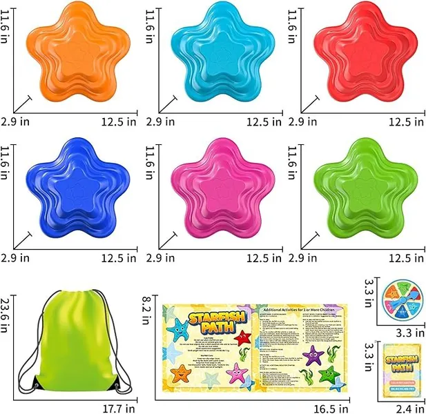 YR306417 Toddler Balance Stones for Kids STARFISH Balance Coordinatio