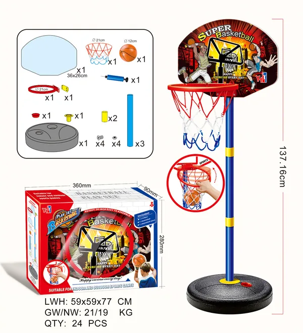YR303656-Outdoor Toy Sport Toy Basketball Hoop Toss Game Indoor Outdoor Plastic T