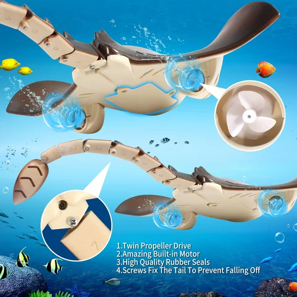 YR305027 Remote Control Shark Toy Animals for Kids RC Shark for Pool