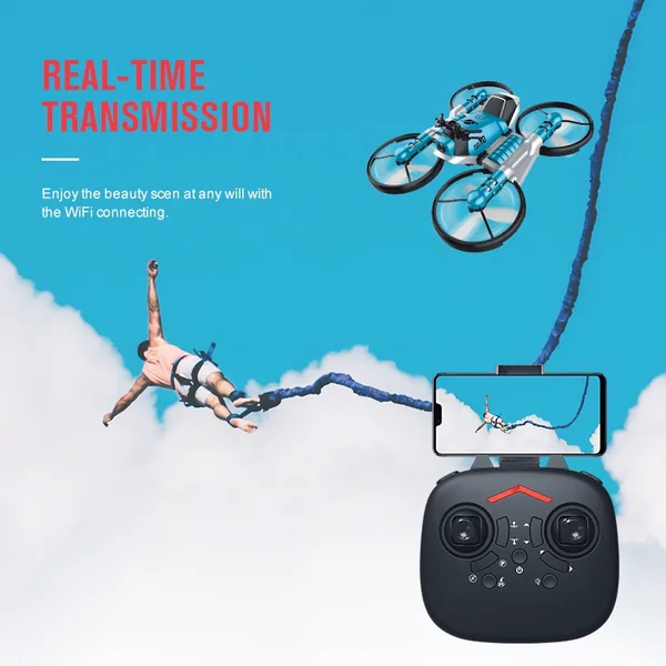 YR185875 2 in 1 High Speed Flying Car HD Aerial Camera Rc Helicopter