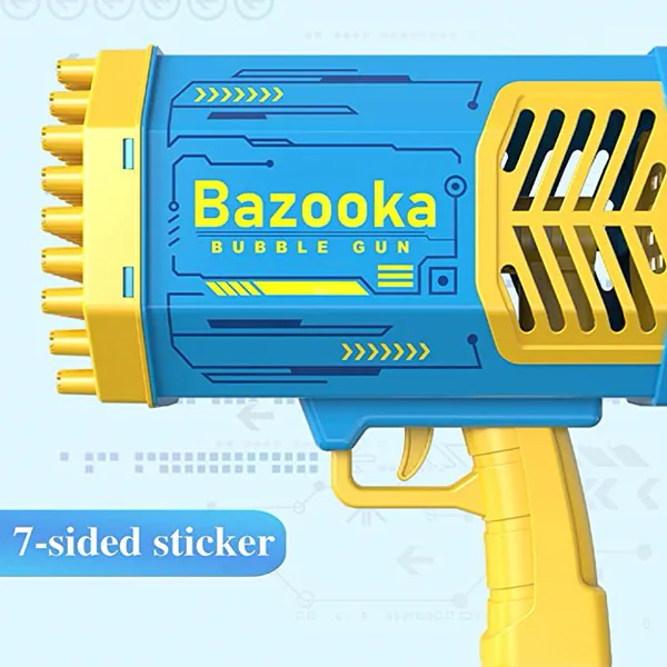 YR339220 Strong Wind Charging Bubble Bazooka Gun Light-up Electric So