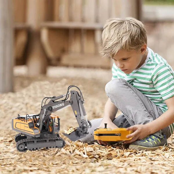 YR279120 1:20 Alloy 2.4Ghz 11 Channels Rc Excavator Toy Remote Contro