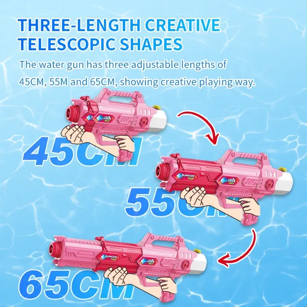 YR240637 New Design Summer Toys 550ML Three-Length Telescopic Water P