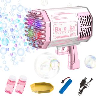 69 Holes Bubble Bazooka Hot Selling Blower Gun Automatic Bubble Launcher Machine Gun Toys Bazooka Bubble Gun