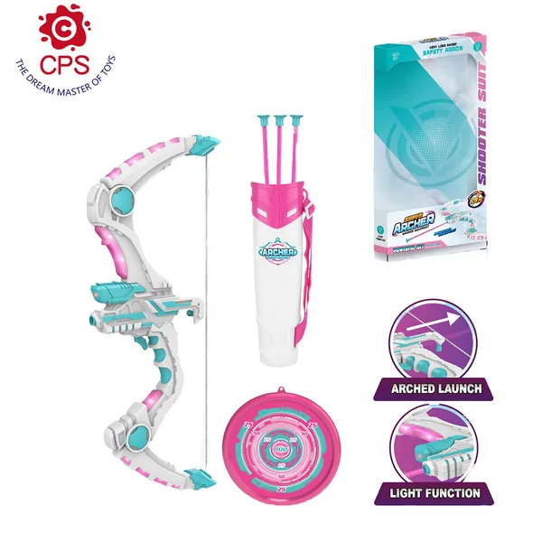 YR305768-Outdoor Toy Light-up Kids Bow and Arrows Toy Arrows Outdoor Sport Toy Wi