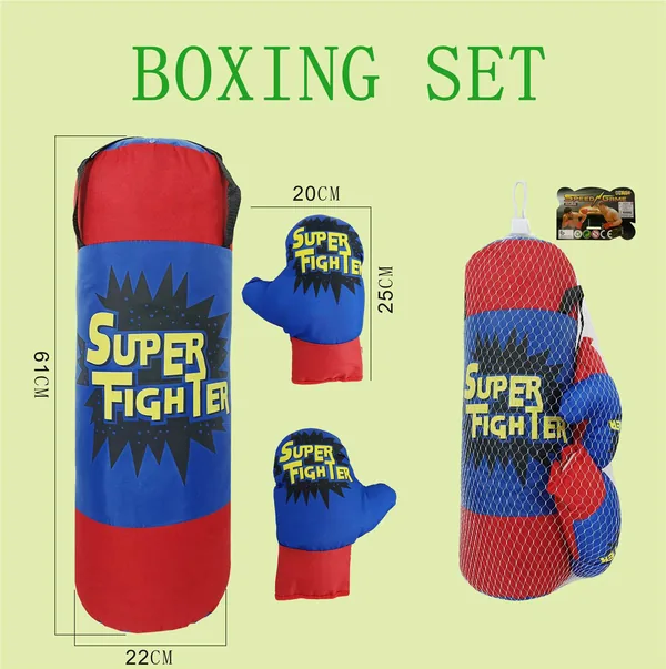 YR304655-Outdoor Toy Indoor Outdoor Sport Toy Boxing Bag and Gloves Boxing Set Su