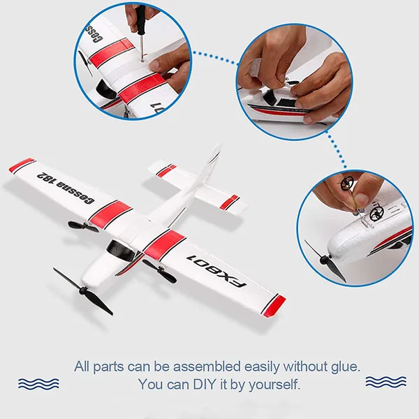 YR265728 2.4GHz RC Airplane Easy to Fly Remote Control Glider Toys fo