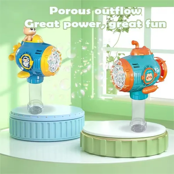 YR301921-Outdoor Toy New Outdoor Electric Light up Plastic Bubble Machine for Chi