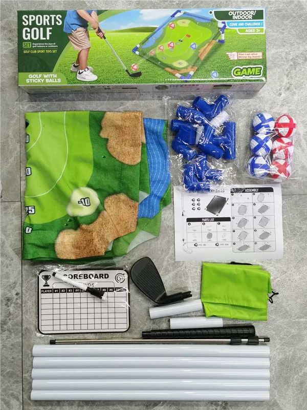 YR305764-Outdoor Toy High Quality Golf Toy Set Golf Sticky Ball Indoor Outdoor Po