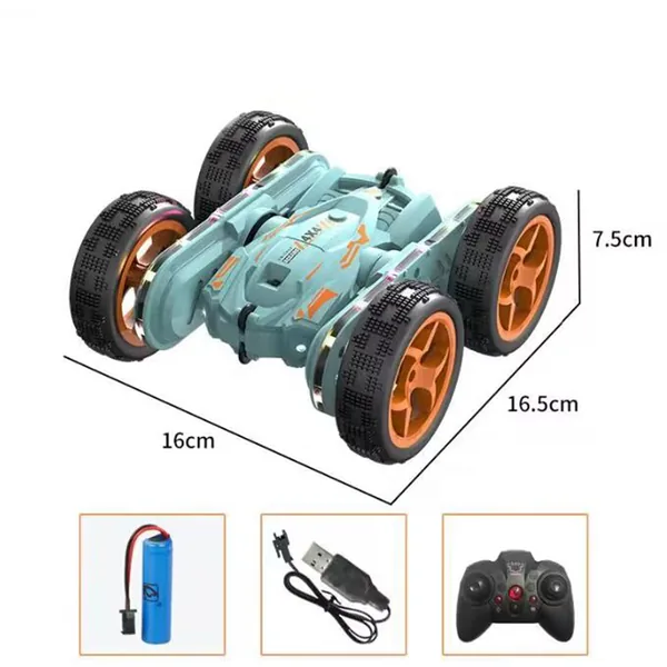 YR282855 Remote Control Car 2.4GHz Double Sided Stunt RC Car 4WD 360