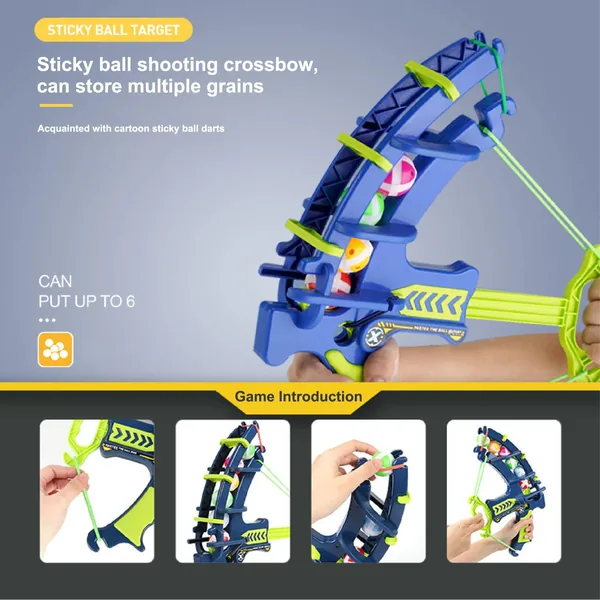 YR306666 Toy Animals Bow and Arrows With Sticky Ball Dartboard Indoor