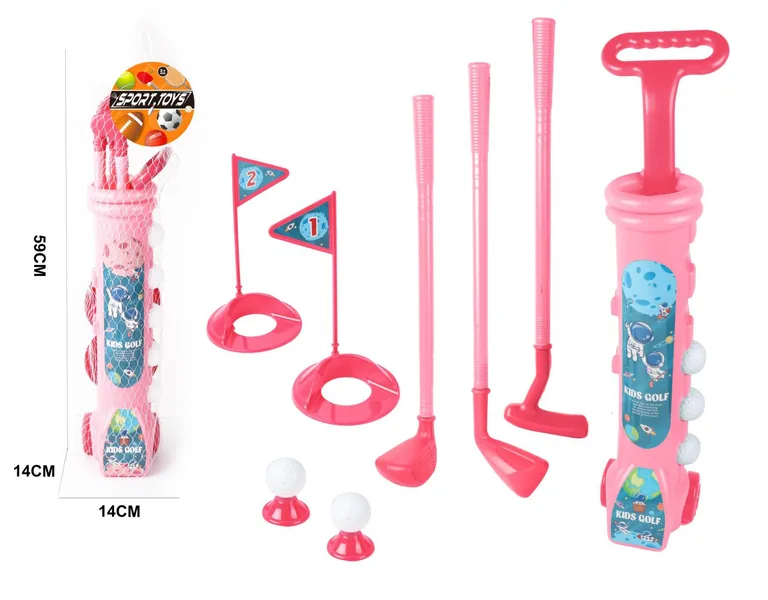 YR304965-Outdoor Toy Mini Golf Club Set Plastic Outdoor Exercise Toy with Golf Ca