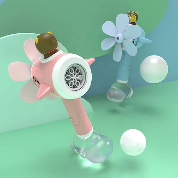 YR254752 Automatic Bubble Blower,2 in 1 Portable Bubble Fan,Toys for