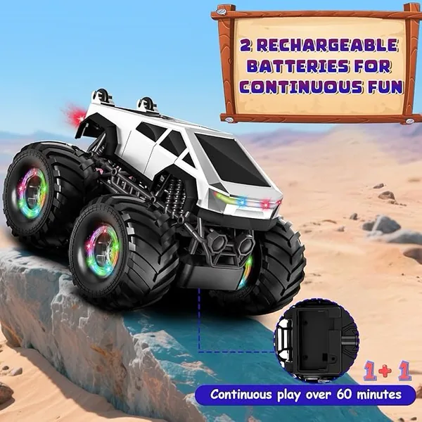 YR338438 Remote Control Car Toy for Kids 360 Rotating 4WD RC Stunt Ca