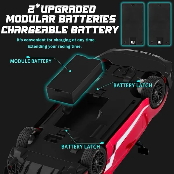 YR335614 Remote Control Car Truck RC Drift Car 1:14 Scale 4WD LED Lig