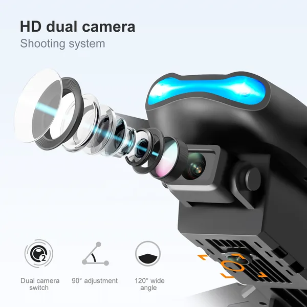 YR238590 E99 Pro 4K Camera Foldable RC Remote Control Quadcopter Phot