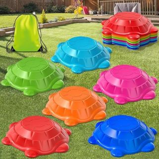 Toddler Stepping Stones Balance Coordination Toy-Plastic & Paper Indoor/Outdoor for Kids