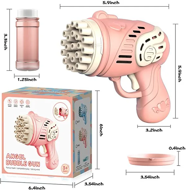 YR254961 23 Hole Bazooka Bubble Machine Gun Handheld Blower Toy with