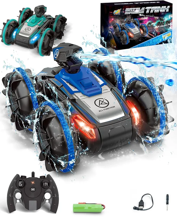 YR305855 Remote-Control Car RC Boat for Kids RC Stunt Car with Water