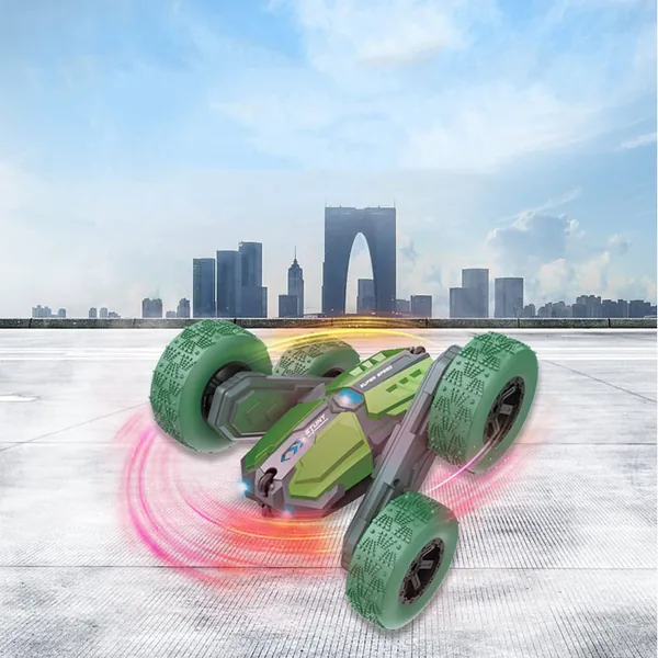 YR282830 Double Sided 360 Rotating RC Car Music-Light-Up Outdoor Toy