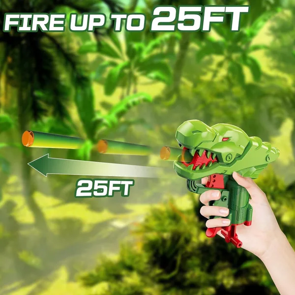 YR283324 Small Dinosaur Foam Blasters for Toddlers Soft Bullet Gun Co